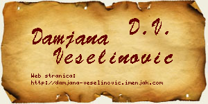 Damjana Veselinović vizit kartica